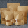 kraft bag coffee nuts packaging bag with window